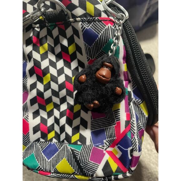 Kipling Lunch Box Insulated Crossbody Strap with Monkey Funky Pattern AC7256-095 - Picture 2 of 15